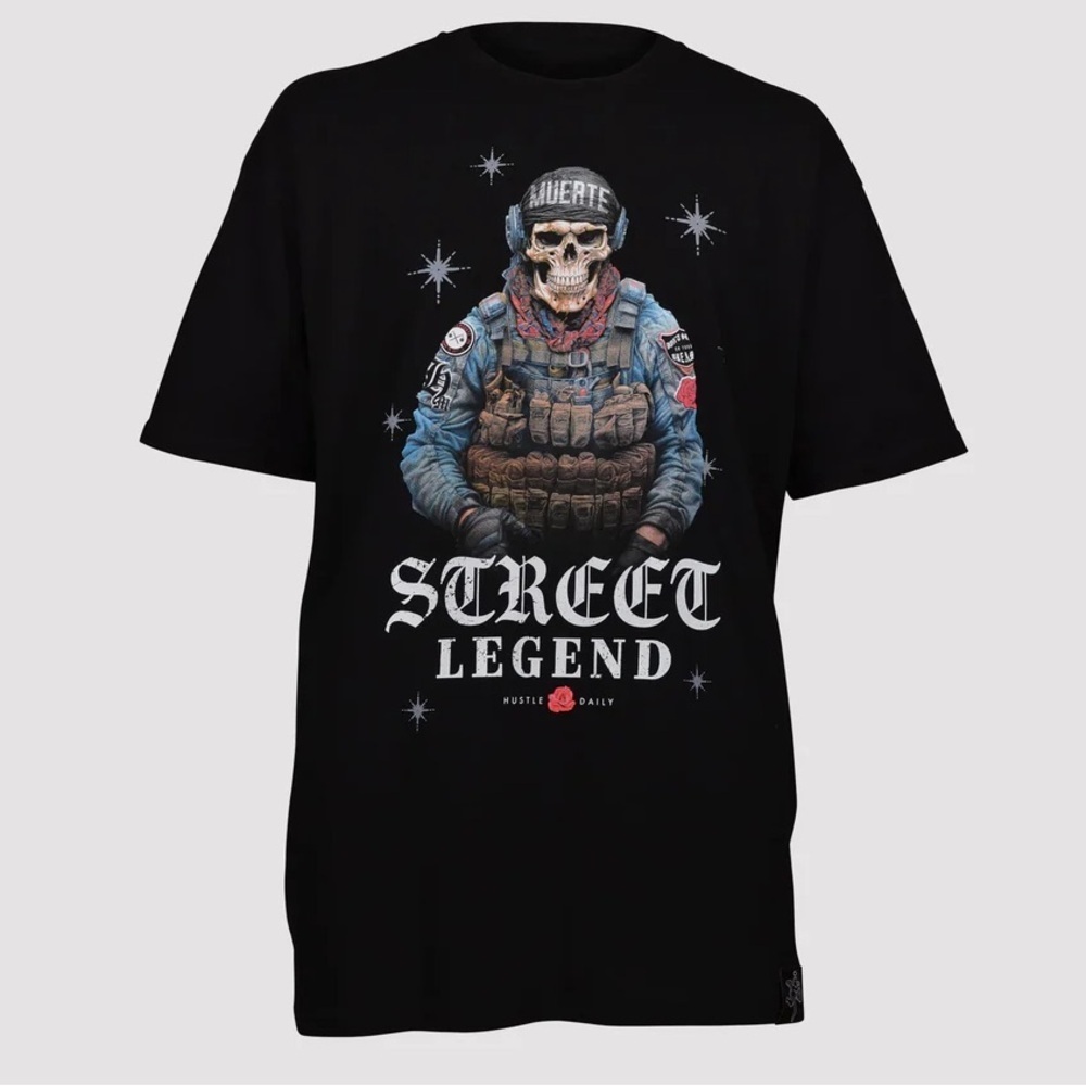 Sz Xl MENS HASTAMUERTE LLC SOLDIER BLACK TEE